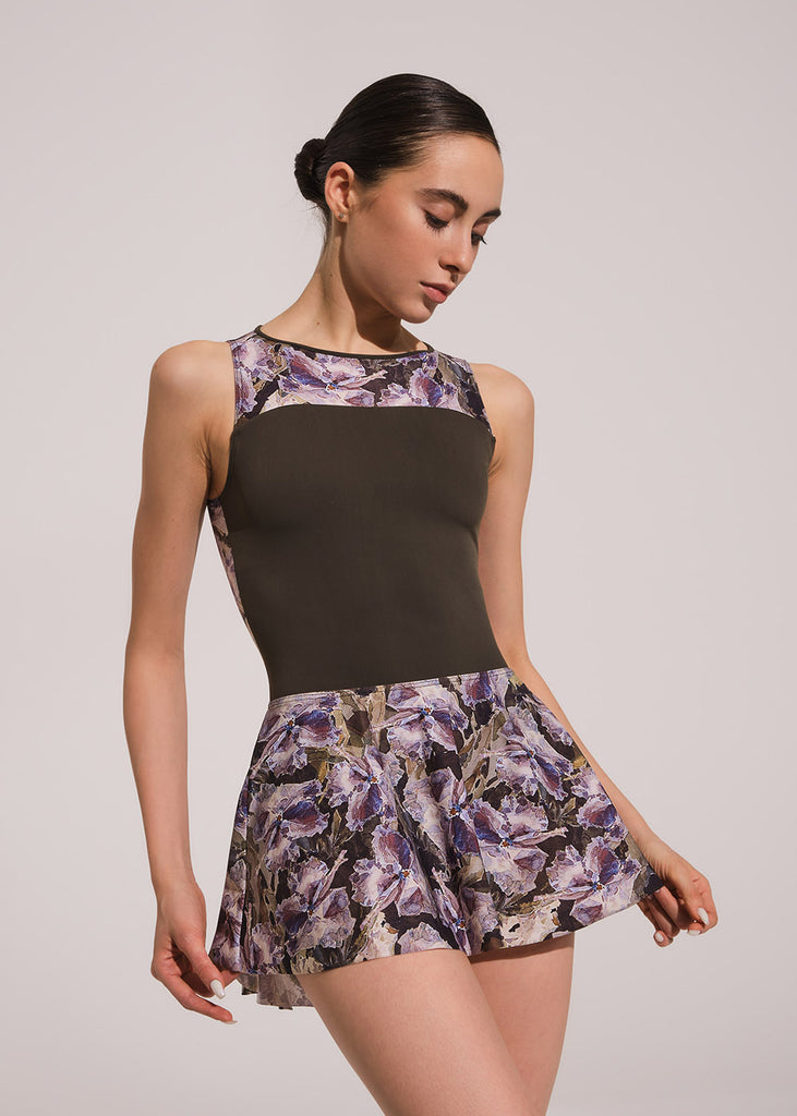 DA2036/1 INGRID, Printed Microfibre skirt
