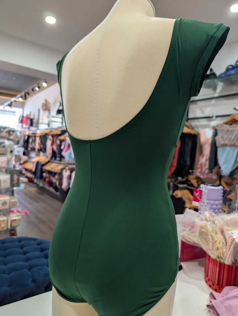 Gaynor Minden Cap sleeve leotard - Alpine green