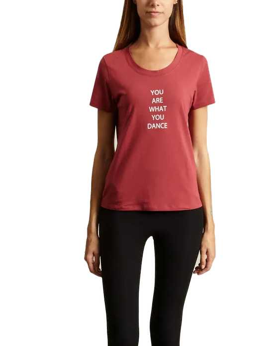 Repetto 'you are what you dance' T-Shirt - Framboise