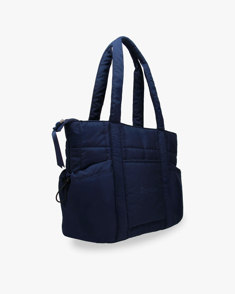 Repetto Nylon tote bag- navy New
