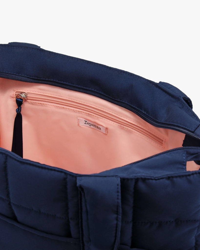 Repetto Nylon tote bag- navy New