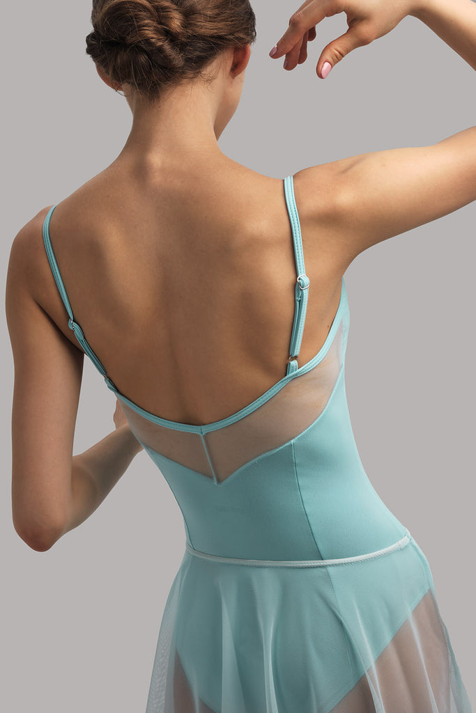 Grishko DA2005 ECHO, Mesh skirt -Ice blue