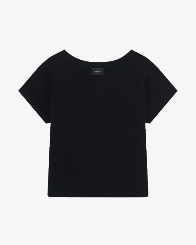 Repetto - Oversized Satin tee - Black