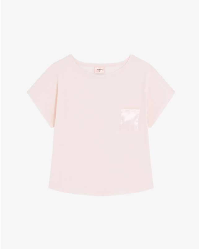Repetto - Oversized Satin tee - Pink