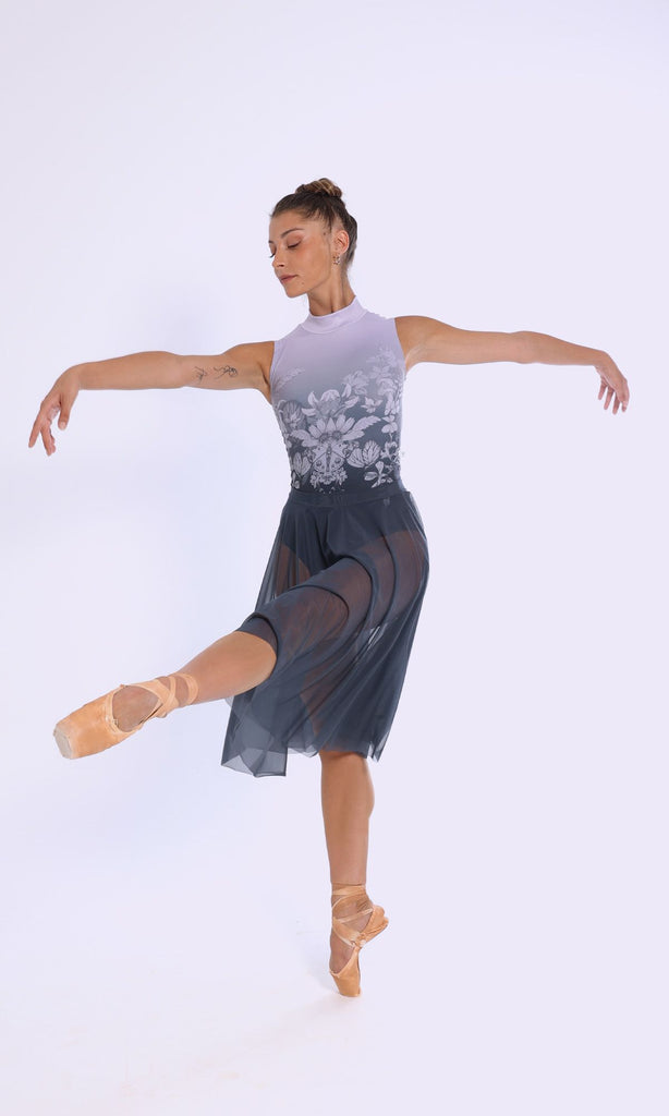 Calathea Titanium long ballet skirt