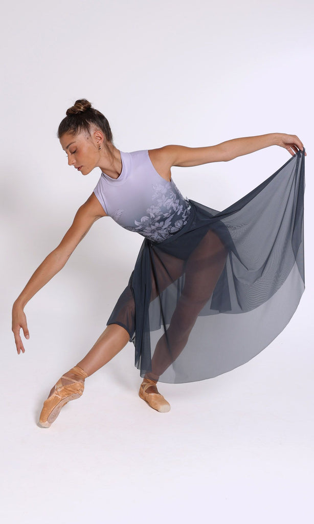 Calathea Titanium long ballet skirt