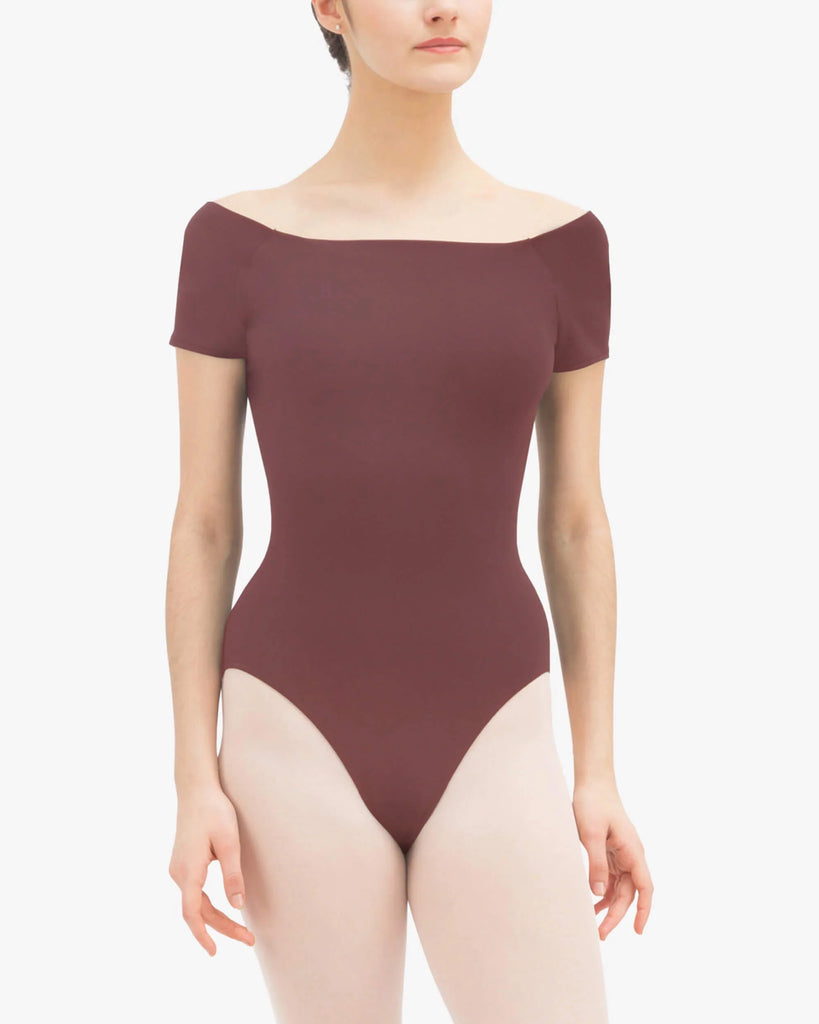 Repetto D0380 Short sleeved leotard-terracotta