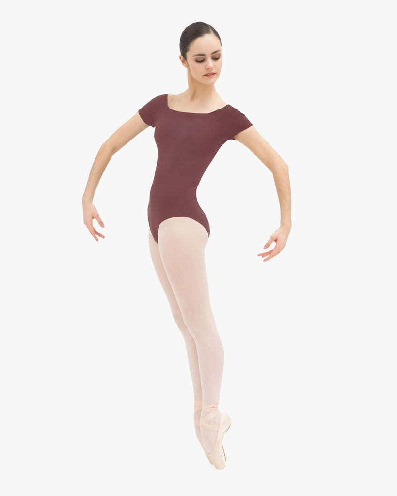 Repetto D0380 Short sleeved leotard-terracotta