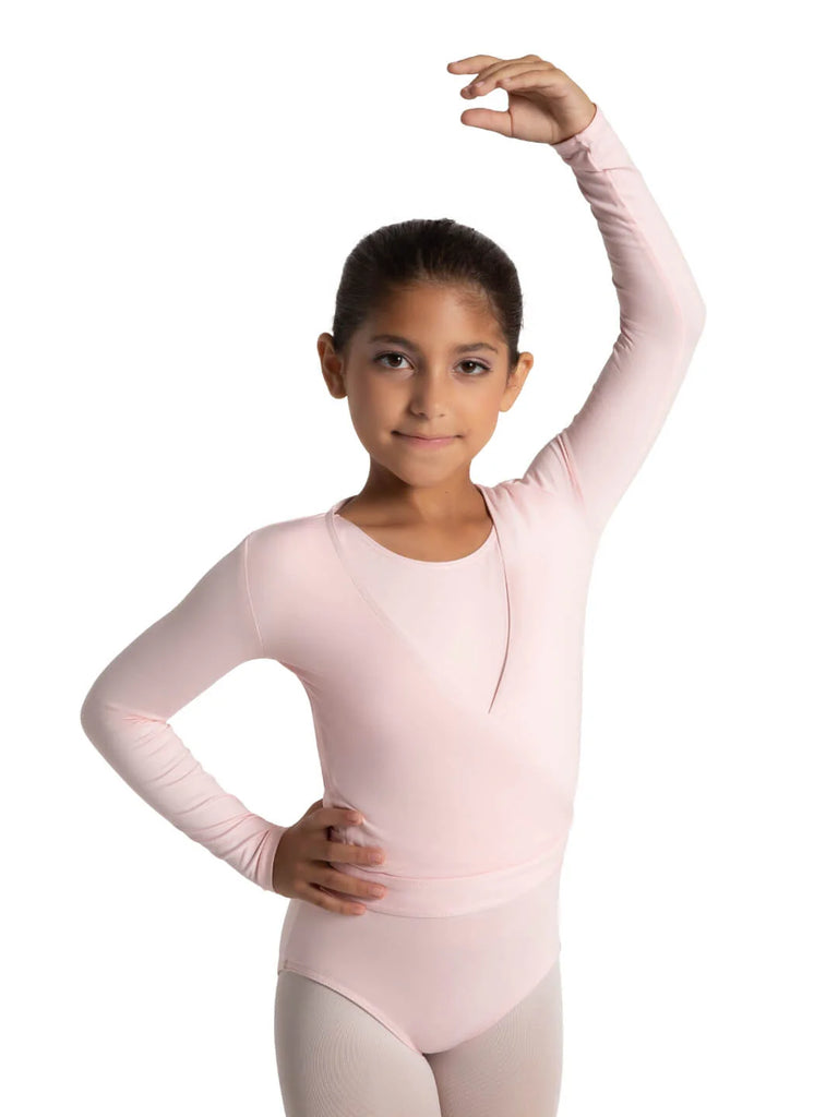 Studio Collection Wrap Top - Girls SE1045 -Pink