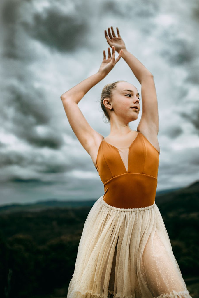 Grishko Charlotte LEOTARD DA1930- Mustard- new shipment just arrived