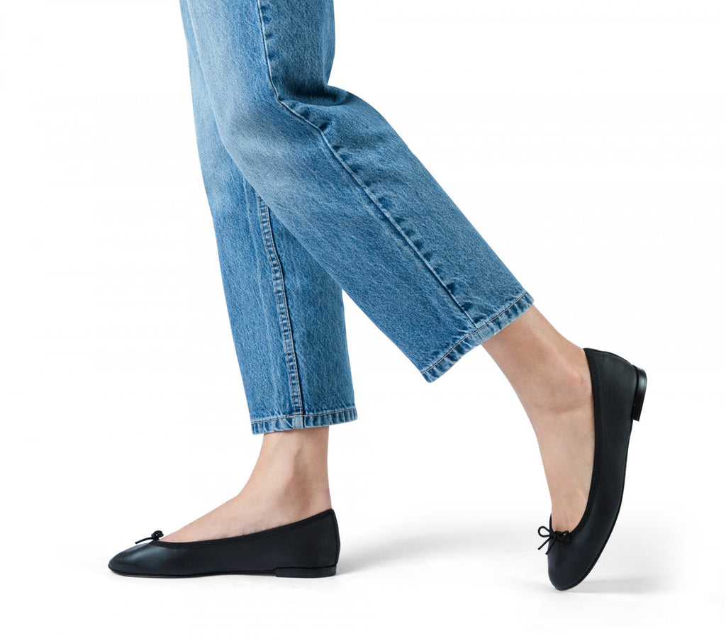 Black Nappa Calfskin - Repetto Cinderella Ballerinas