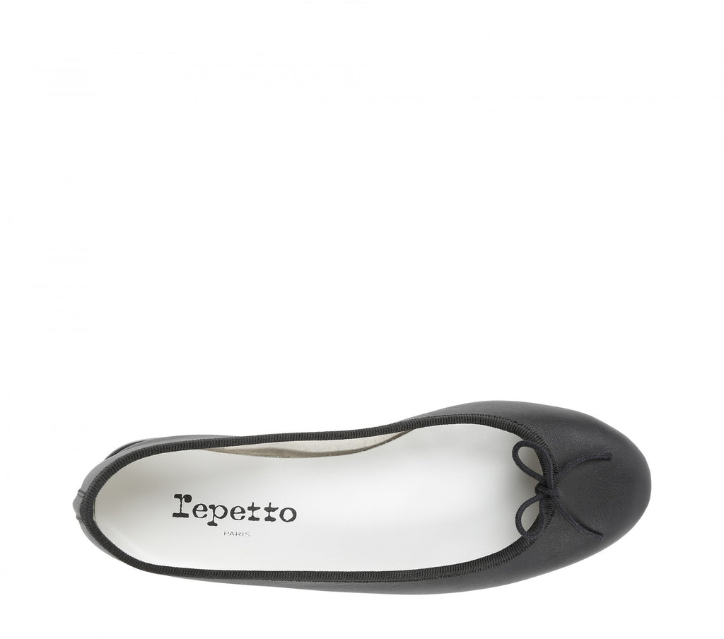 Black Nappa Calfskin - Repetto Cinderella Ballerinas