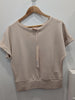 TOP SCUBA T shirt - BEIGE