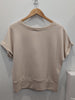 TOP SCUBA T shirt - BEIGE