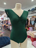 Gaynor Minden Cap sleeve leotard - Alpine green