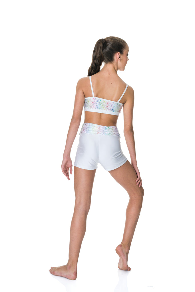 CLEARANCE - Studio7 - Galaxy print camisole crop and roll top Short