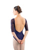 Ballet Rosa Aly - Low back half sleeve leotard