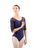 Ballet Rosa Aly - Low back half sleeve leotard