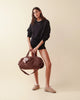 Large Duffle bag- B391T   moka just arrive