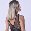 Calathea Black Wildflower leotard