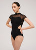 DA4041MP RIHANNA, Cap sleeve leotard Black