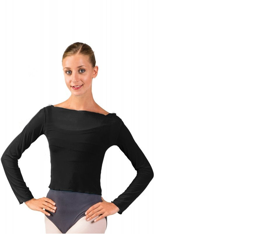 Natasha mesh top- Black – Ballet Emporium