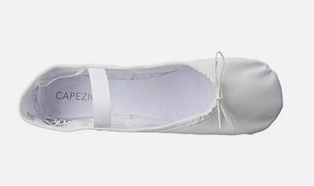 CLEARANCE - Capezio Daisy Child White leather ballet flat