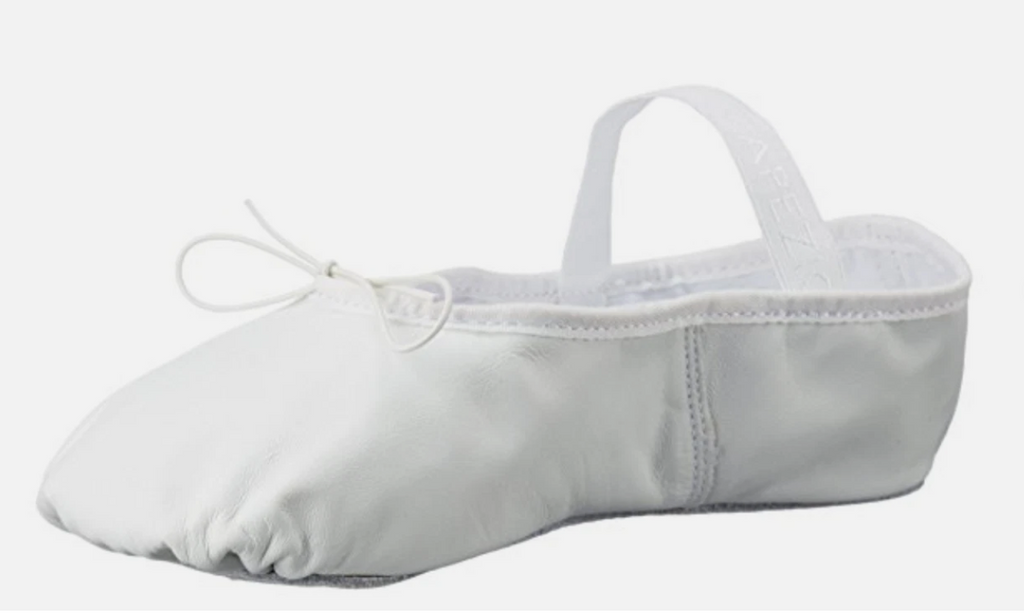CLEARANCE - Capezio Daisy Child White leather ballet flat