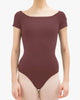 Repetto D0380 Short sleeved leotard-terracotta