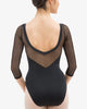 Repetto 3/4 sleeved leotard with lace D0678