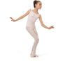 Leotard with elasticaded straps