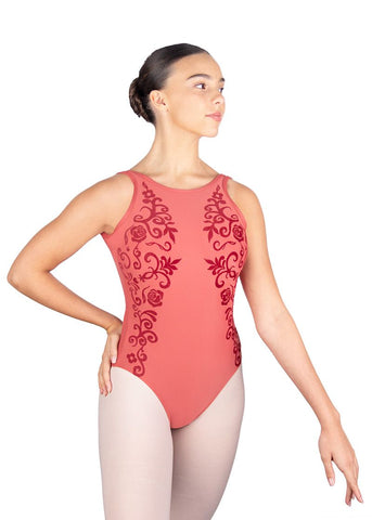 Leotard with large straps - Girls