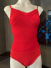 NEW COLOUR - DA3015MP OPAL, Camisole leotard - RED