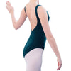 Studioline deep V-back tank leotard SE1009W Woman Teal