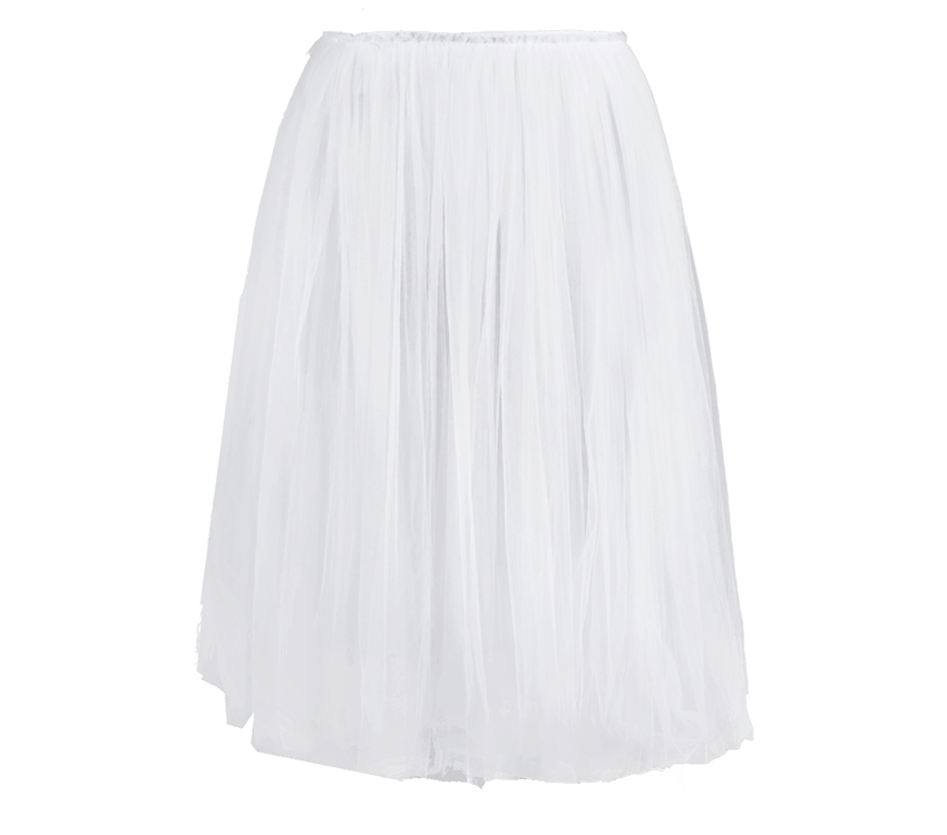 Rehearsal tulle skirt-White