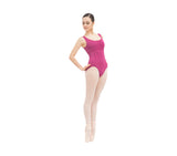 Leotard with wide straps and mesh details-new stock arrived