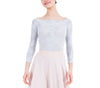 Long sleeves top in rosette lace