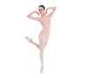 3/4 sleeve leotard-nude color- new shipment arrived