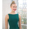 Studioline deep V-back tank leotard SE1009W Woman Teal