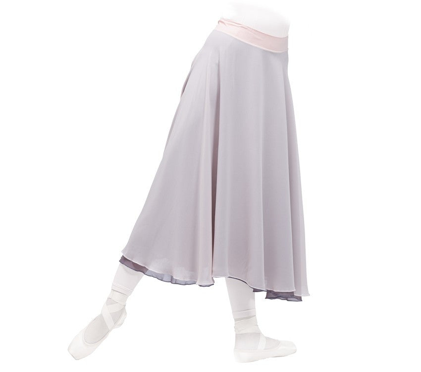 Rehearsal Skirt-Jupe en mousseline-Taupe rose