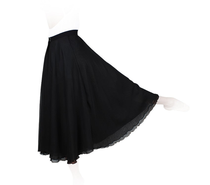 Rehearsal Skirt-Jupe en mousseline-Black