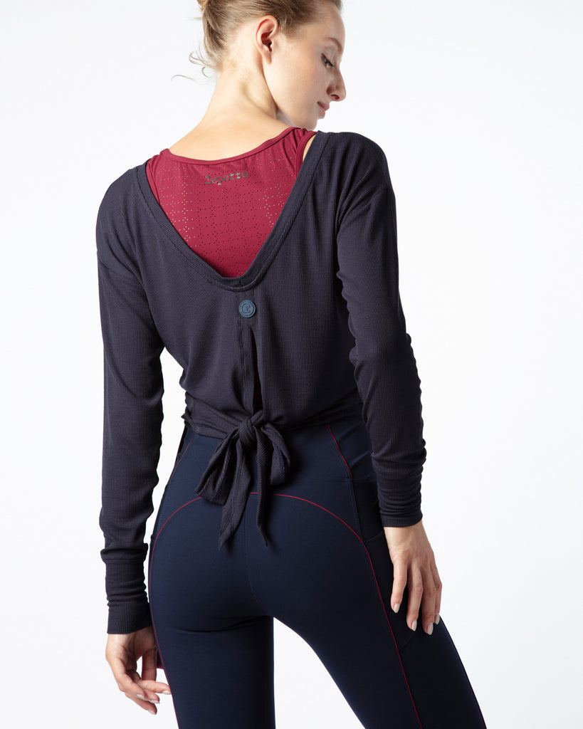 Long-sleeved top to tie- new collection